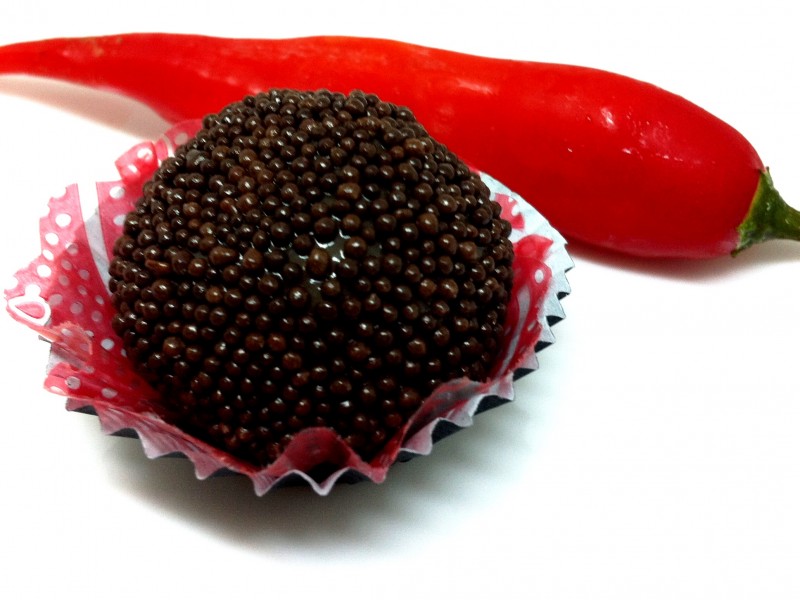 Brigadeiro com pimenta Malagueta em P&oacute; Multi Gosto
